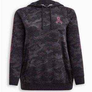 Torrid BCA Ribbon Cozy Fleece Hooded Sweatshirt- Size- 1 (14/16)
